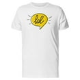 thumbnail image 1 of Lol In Speech Bubble  T-Shirt Men -Image by Shutterstock, Male Small, 1 of 2