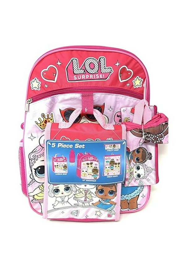 Lol Surprise 5 pcs SET Backpack New with Tags