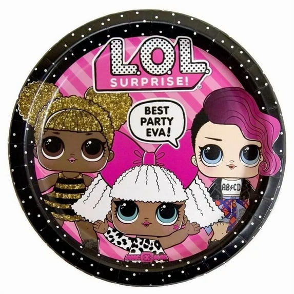 Lol Surprise 'Best Party Eva' Paper Dinner Plates, 9 In, 8Ct