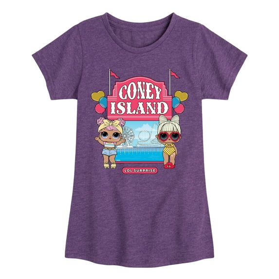 Lol Surprise! - Coney Island - Toddler & Youth Girls Short Sleeve Graphic T-Shirt