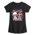 thumbnail image 1 of Lol Surprise! - Fa La La La Fierce - Toddler & Youth Girls Short Sleeve Graphic T-Shirt, 1 of 5