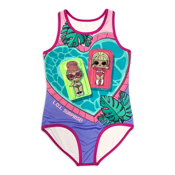 Lol Surprise Girls Swimsuit, Sizes 4-12