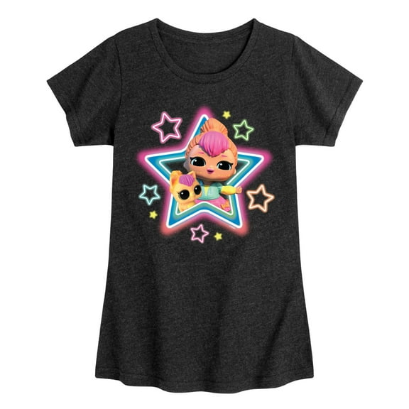 Lol Surprise! - Kitty Stars - Toddler & Youth Girls Short Sleeve Graphic T-Shirt