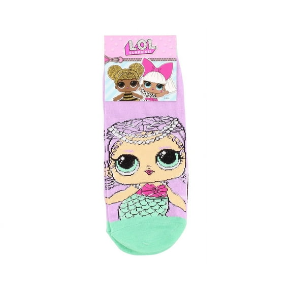 Lol Surprise Lets Be Friends Mermaid Girls Socks Size 6/8.5, Color: Multi-Color