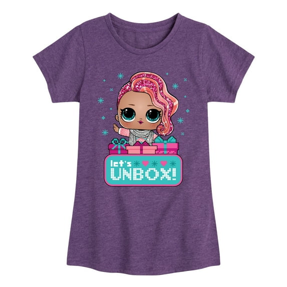 Lol Surprise! - Lets Unbox - Toddler & Youth Girls Short Sleeve Graphic T-Shirt