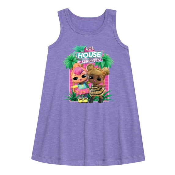 Lol Surprise! - Lol Hos Palm Trees - Toddler & Youth Girls A-line Dress