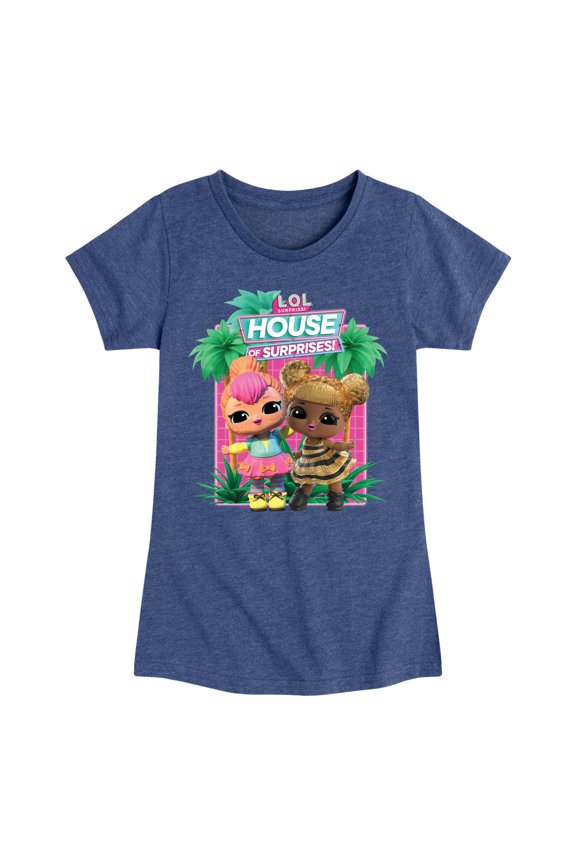 Lol Surprise! - Lol Hos Palm Trees - Toddler & Youth Girls Short Sleeve Graphic T-Shirt