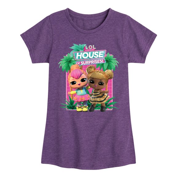 Lol Surprise! - Lol Hos Palm Trees - Toddler & Youth Girls Short Sleeve Graphic T-Shirt