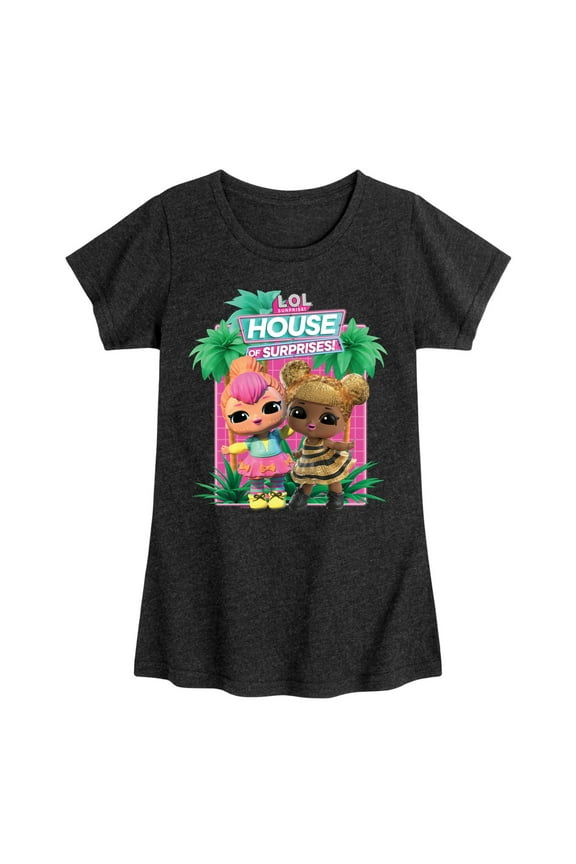 Lol Surprise! - Lol Hos Palm Trees - Toddler & Youth Girls Short Sleeve Graphic T-Shirt