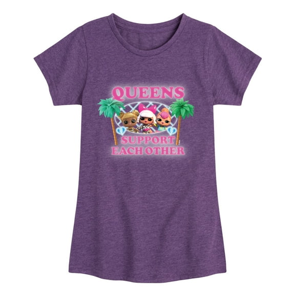 Lol Surprise! - Queens Support Each Other - Toddler & Youth Girls Short Sleeve Graphic T-Shirt