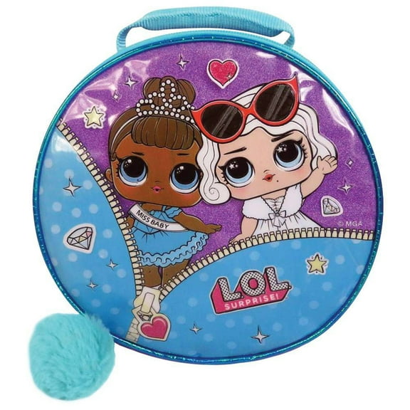 Lol Surprise Round Miss Baby Insulated Lunchbox with Pom Pom, Lunch Bag