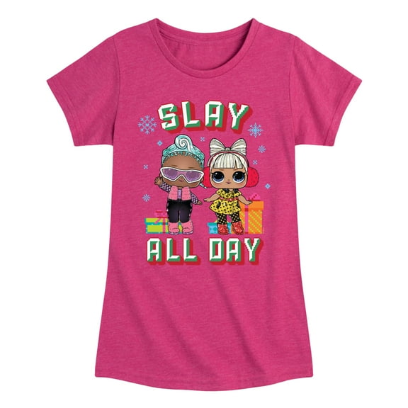 Lol Surprise! - Slay All Day - Toddler & Youth Girls Short Sleeve Graphic T-Shirt