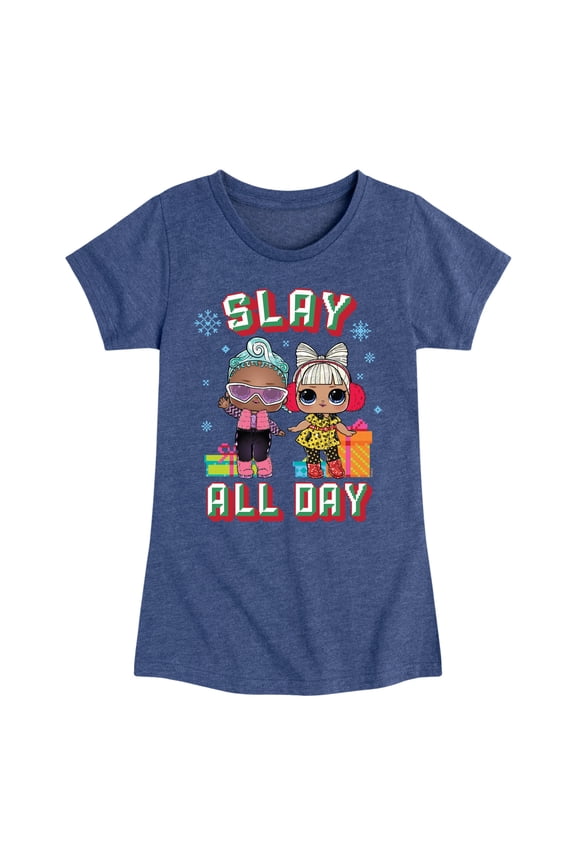 Lol Surprise! - Slay All Day - Toddler & Youth Girls Short Sleeve Graphic T-Shirt