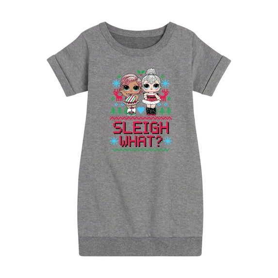 Lol Surprise! - Sleigh What - Toddler & Youth Girls Fleece Dress