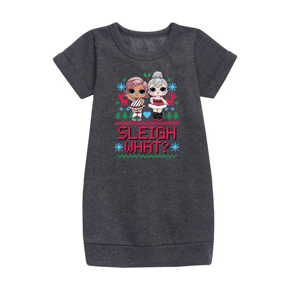 Lol Surprise! - Sleigh What - Toddler & Youth Girls Fleece Dress