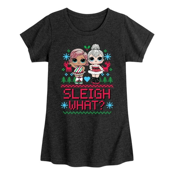 Lol Surprise! - Sleigh What - Toddler & Youth Girls Short Sleeve Graphic T-Shirt