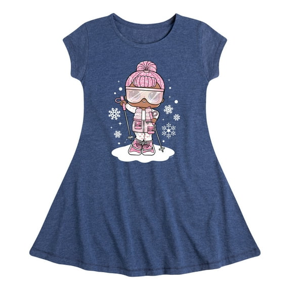 Lol Surprise! - Snowbunny And Snowflakes - Toddler & Youth Girls Fit & Flare Dress