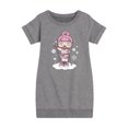 thumbnail image 1 of Lol Surprise! - Snowbunny And Snowflakes - Toddler & Youth Girls Fleece Dress, 1 of 5