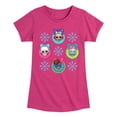 thumbnail image 1 of Lol Surprise! - Snowflake Wreath - Toddler & Youth Girls Short Sleeve Graphic T-Shirt, 1 of 5