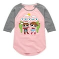 thumbnail image 1 of Lol Surprise! - Texas - Toddler & Youth Girls Raglan Graphic T-Shirt, 1 of 4