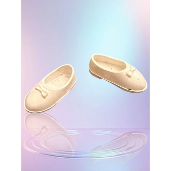 Lol Surprise doll OMG Bartz Doll Shoes 22-26 in White Vinyl Slip-on Flats #037