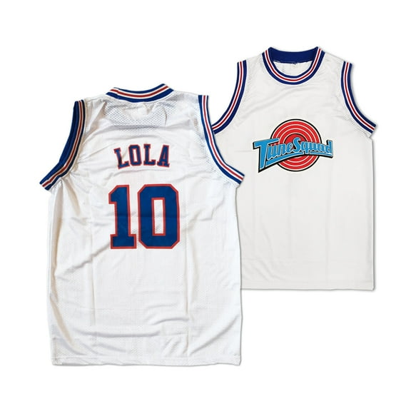 Lola Bunny #10 Tune Squad White Basketball Jersey