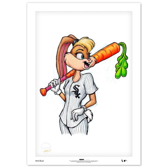 Lola Bunny Chicago White Sox 14" x 20" Looney Tunes Limited Edition Fine Art Print