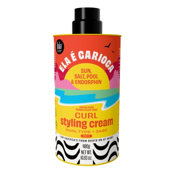 Lola Cosmetics - Ela Carioca Styling Combing Cream 480g(16.9Oz) - Definition and Shine for Curls