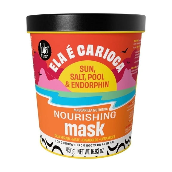Lola From Rio Ela Carioca Nourishing & Hydrating Hair Mask for Damaged Hair, 15.87 fl oz