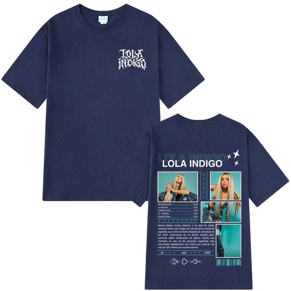 Lola Indigo 2025 Tour Fashion T shirt Unisex Aesthetic Cotton Lola Indigo 2025 Tour Fashion T shirt Unisex Aesthetic Cotton
