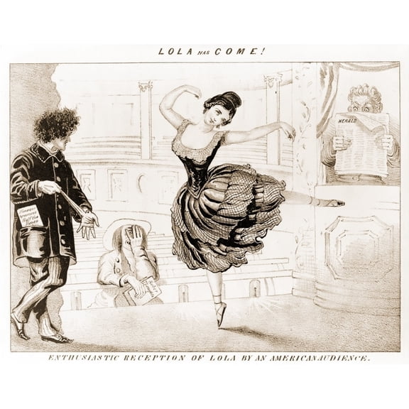 Lola Montez Irish Dancer History Poster Print
