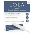 thumbnail image 1 of Lola Regular & Super Organic Cotton Tampons Mixed Pack - 20 Plastic Applicator Tampons Pack of 4, 1 of 4