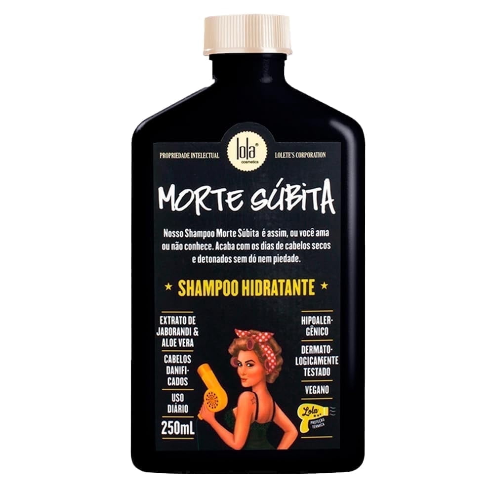 Lola From Rio Morte Súbita Moisturizing Shampoo for Dry and Damaged Hair, 8.45 fl oz