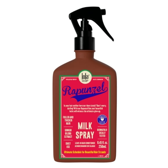 Lola From Rio Rapunzel Milk Spray Leave-In Conditioner, Prevents Hair Aging, Stimulates Growth, Moisturizes Dry & Brittle Hair, For All Hair Types, 8.45 fl oz