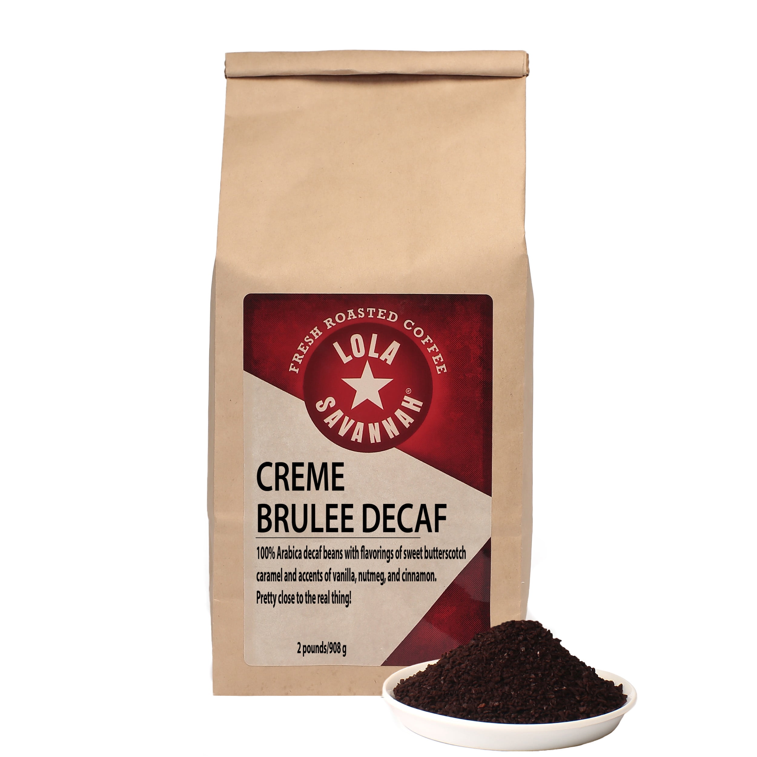 Lola Savannah Crème Brulée Ground Coffee - Decaf 2lb Bag