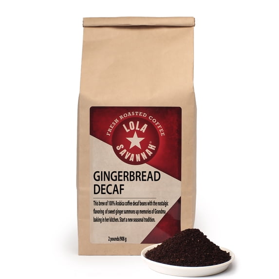 Lola Savannah Gingerbread Ground Coffee - Decaf 2lb Bag