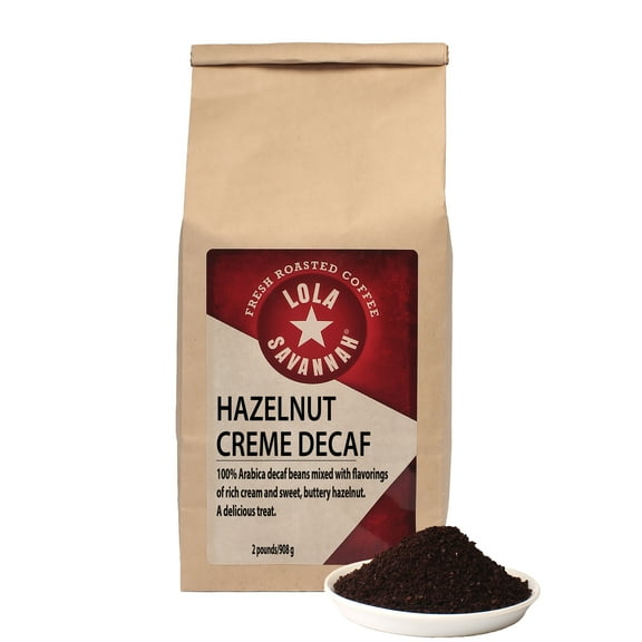 Lola Savannah Hazelnut Crme Ground Coffee - Decaf 2lb Bag