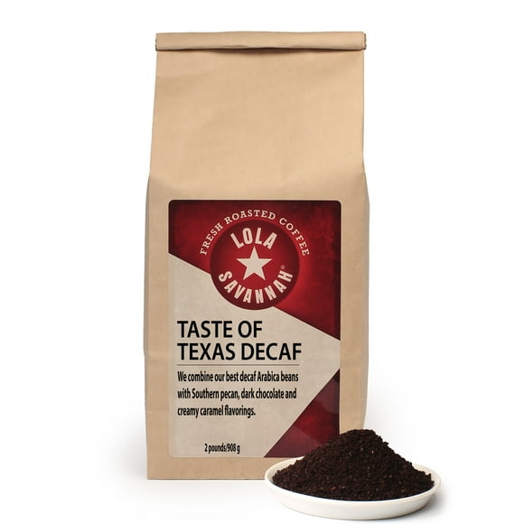 Lola Savannah Taste of Texas Ground Coffee - Decaf 2lb Bag