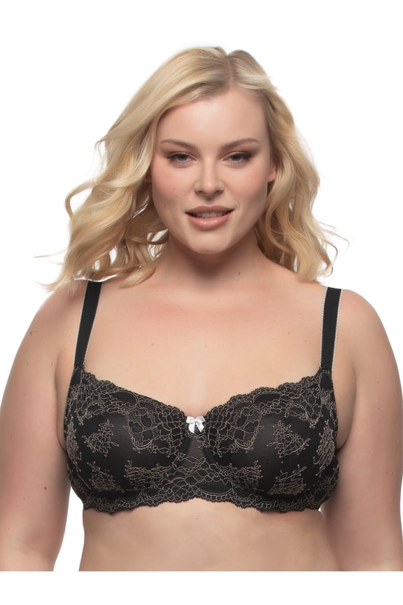 Lola Unlined Balconette Bra (Black Quartz, 36B)