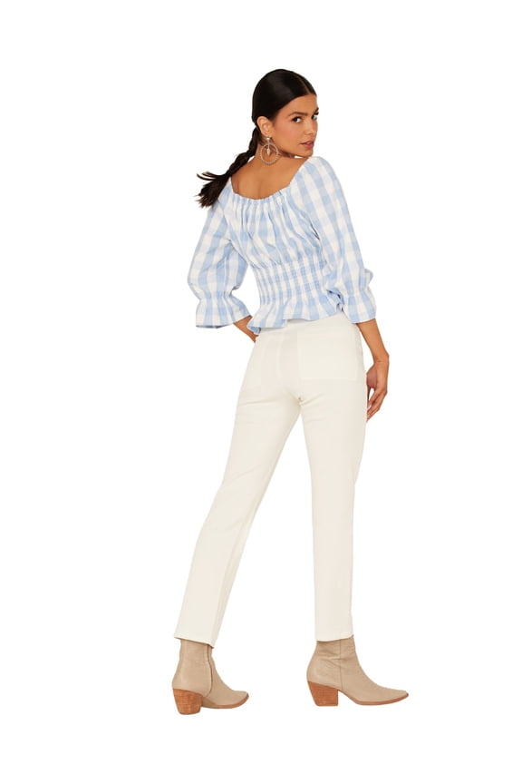 Women's Dana Cargo Pocket Slim Jeans Ivory 30W x 34L