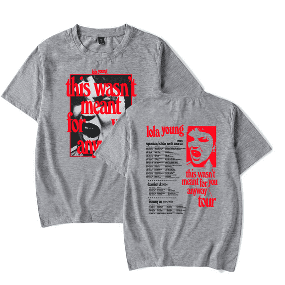 Lola Young 2024 Tour Merch T-Shirt Women Men Crewneck Short Sleeve Fashion Tee