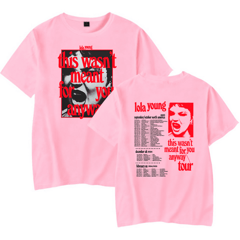 Lola Young 2024 Tour Merch T-Shirt Women Men Crewneck Short