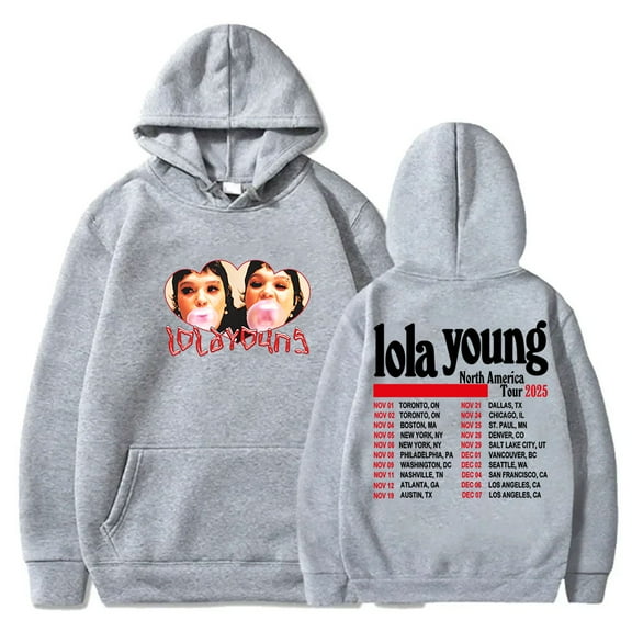 Lola Young 2025 Tour Hoodies HipHop Streetwear Women Men Long Sleeve Sweatshirts