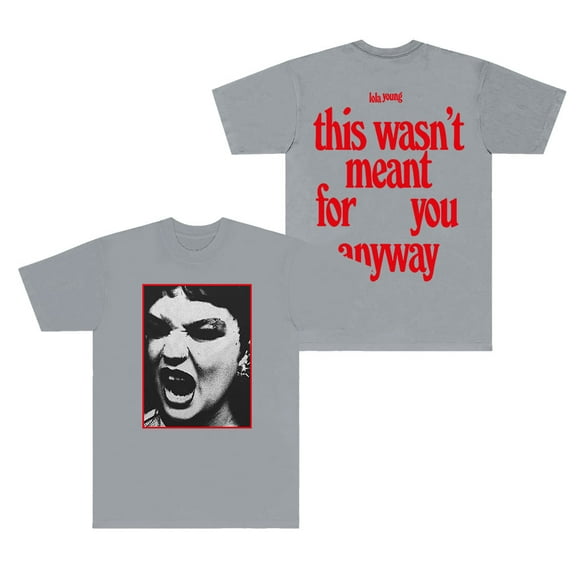 Lola Young Album Cover T-Shirts This Wasn't Meant For You Anyway Tour Merch HipHop Short Sleeve Tee
