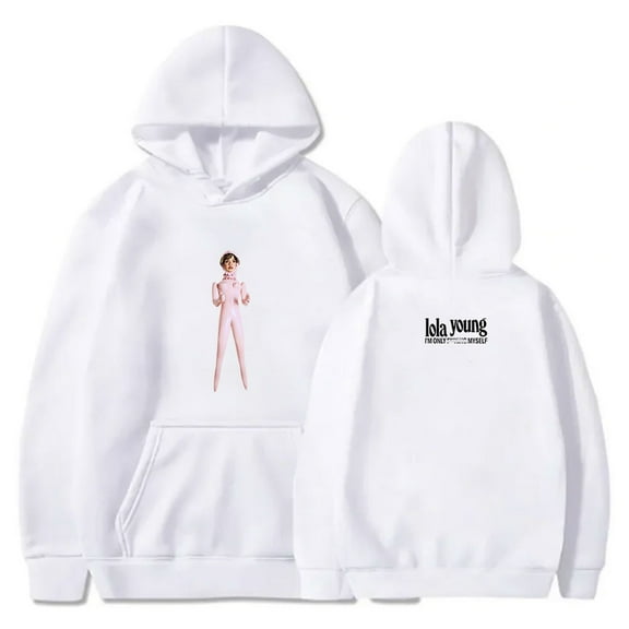 Lola Young I'm Only F Myself Merch Hoodies HipHop Streetwear Women Men Long Sleeve Sweatshirts