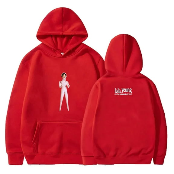 Lola Young I'm Only F Myself Merch Hoodies HipHop Streetwear Women Men Long Sleeve Sweatshirts