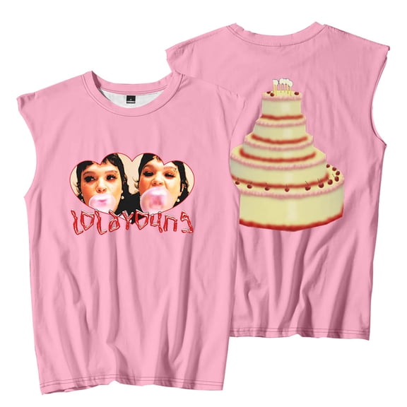 Lola Young Messy Cake Sleeveless T-Shirts Tank Tops Women Men Fashion Streetwear Tee