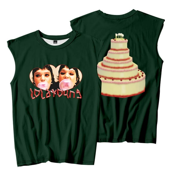 Lola Young Messy Cake Sleeveless T-Shirts Tank Tops Women Men Fashion Streetwear Tee