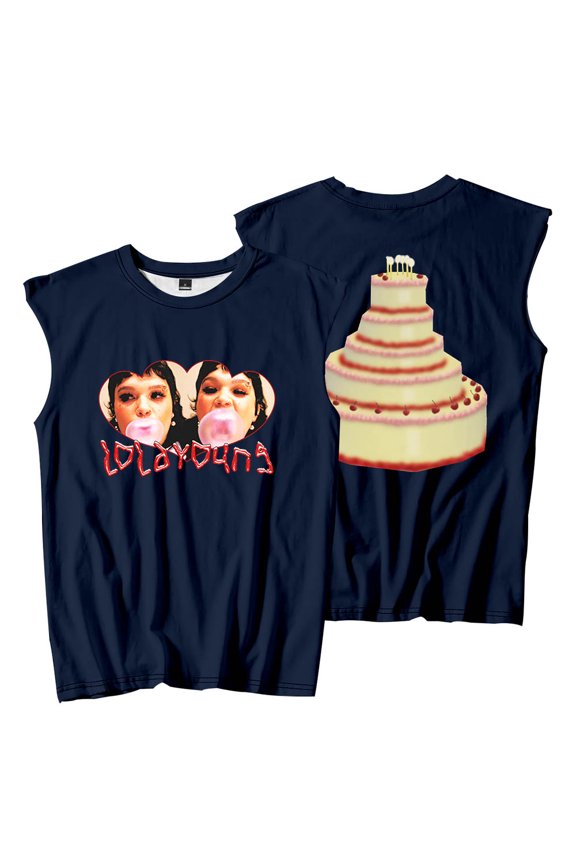 Lola Young Messy Cake Sleeveless T-Shirts Tank Tops Women Men Fashion Streetwear Tee