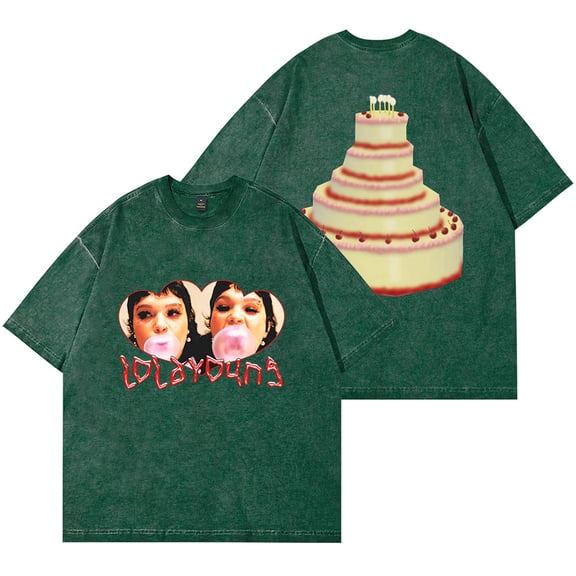 Lola Young Messy Cake Wash T-Shirts HipHop Streetwear Women Men Cotton Short Sleeve Tee